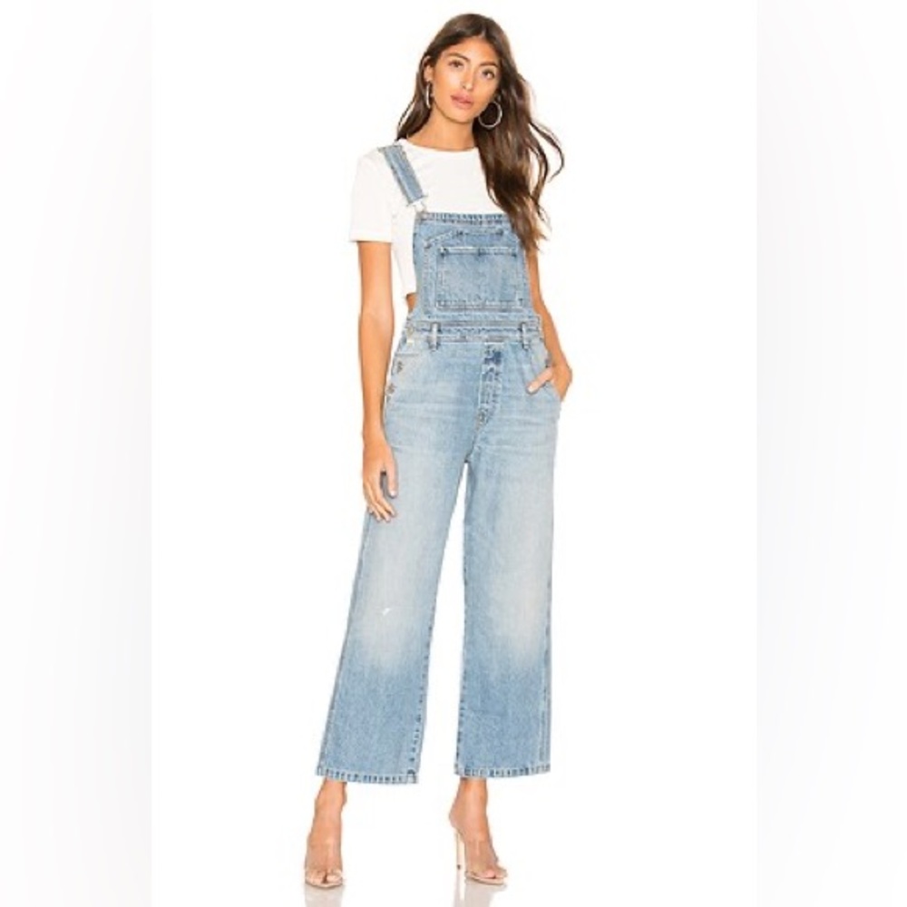 Citizens Of Humanity Light Blue Denim Overalls - Size Medium
